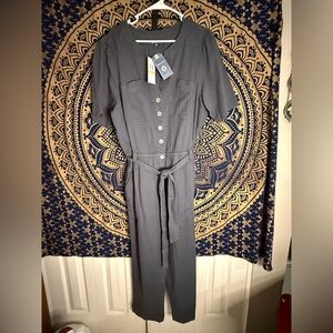 Democracy Charcoal Jumpsuit